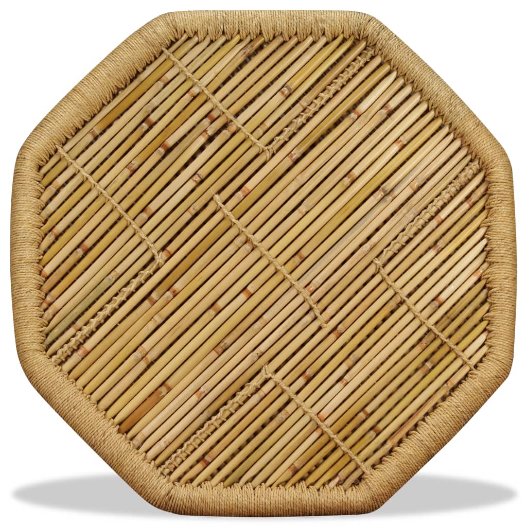 Couchtisch Bambus Achteckig 60x60x45 cm