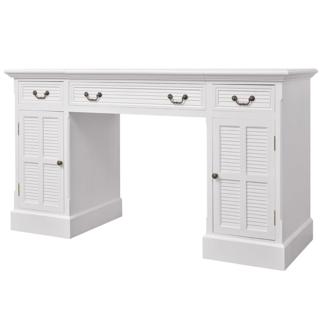 Desk Secretary White 140 x 48 x 80 cm