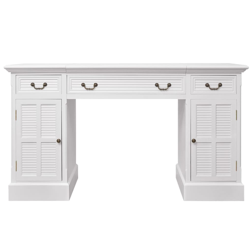 Desk Secretary White 140 x 48 x 80 cm
