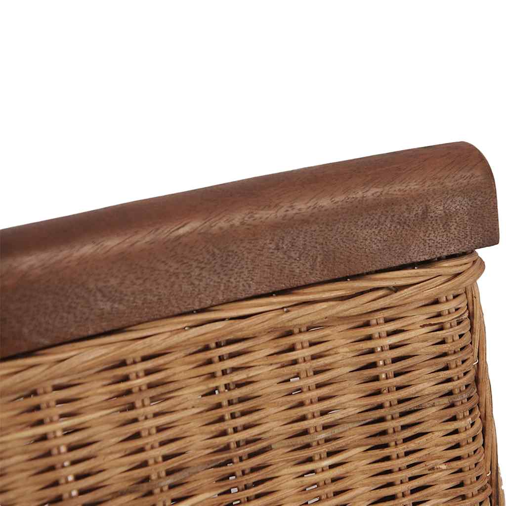 Dining room chairs 6 pcs. Natural rattan brown