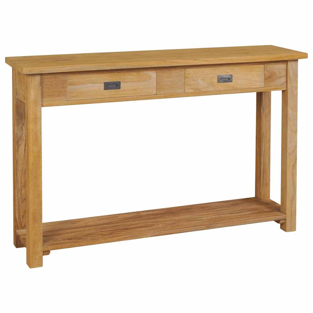 Console table solid teak 120x30x80 cm