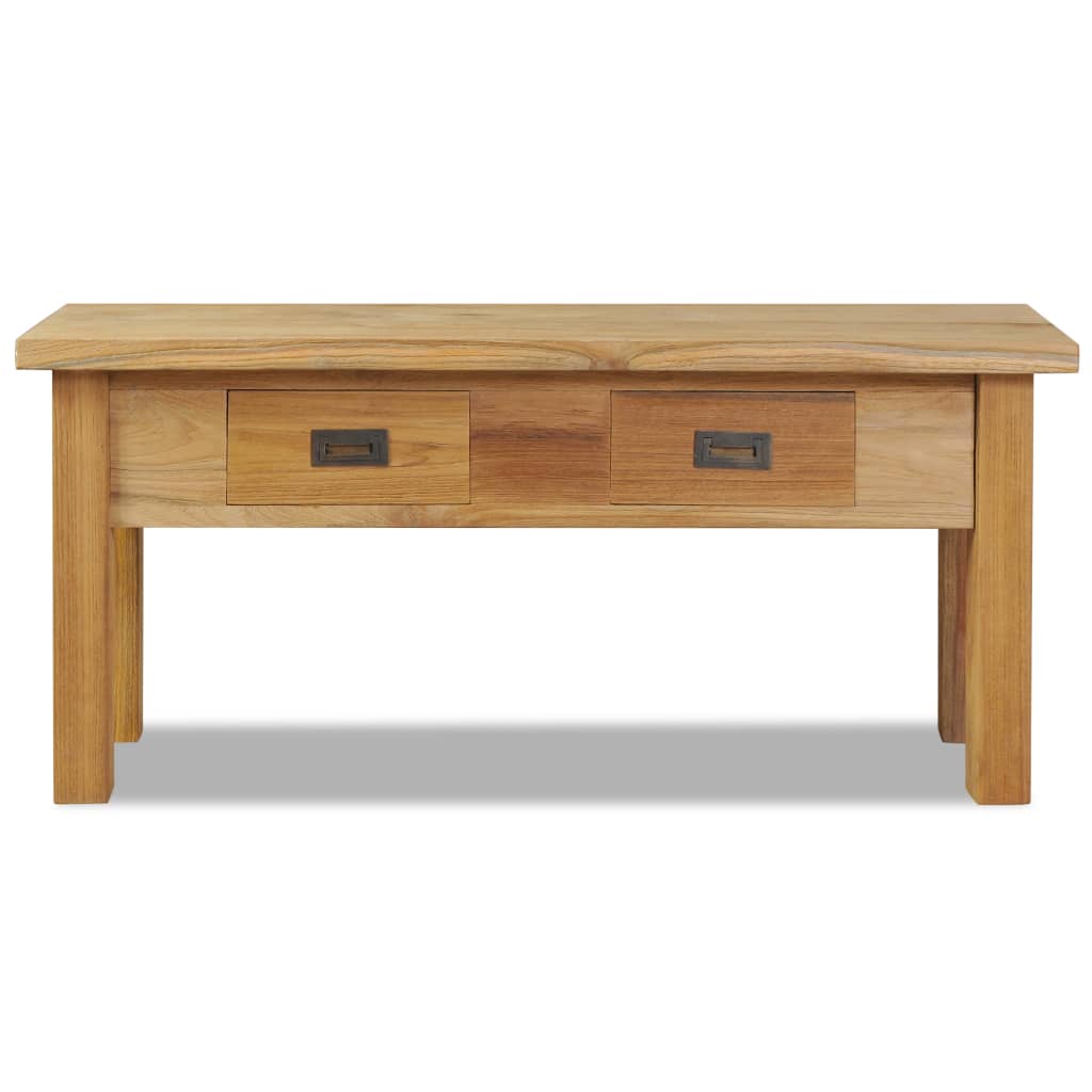 Hall bench solid teak 90 x 30 x 40 cm