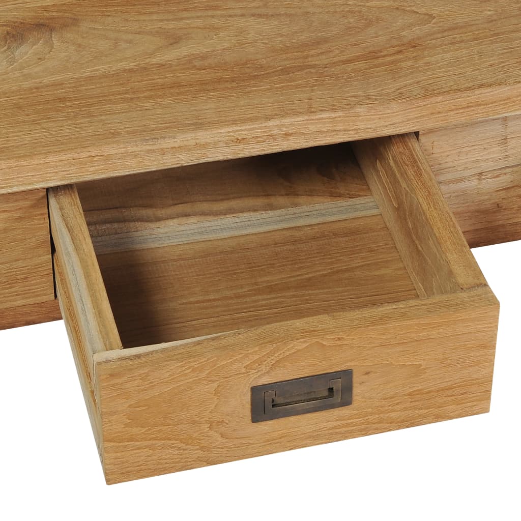 Hall bench solid teak 90 x 30 x 40 cm