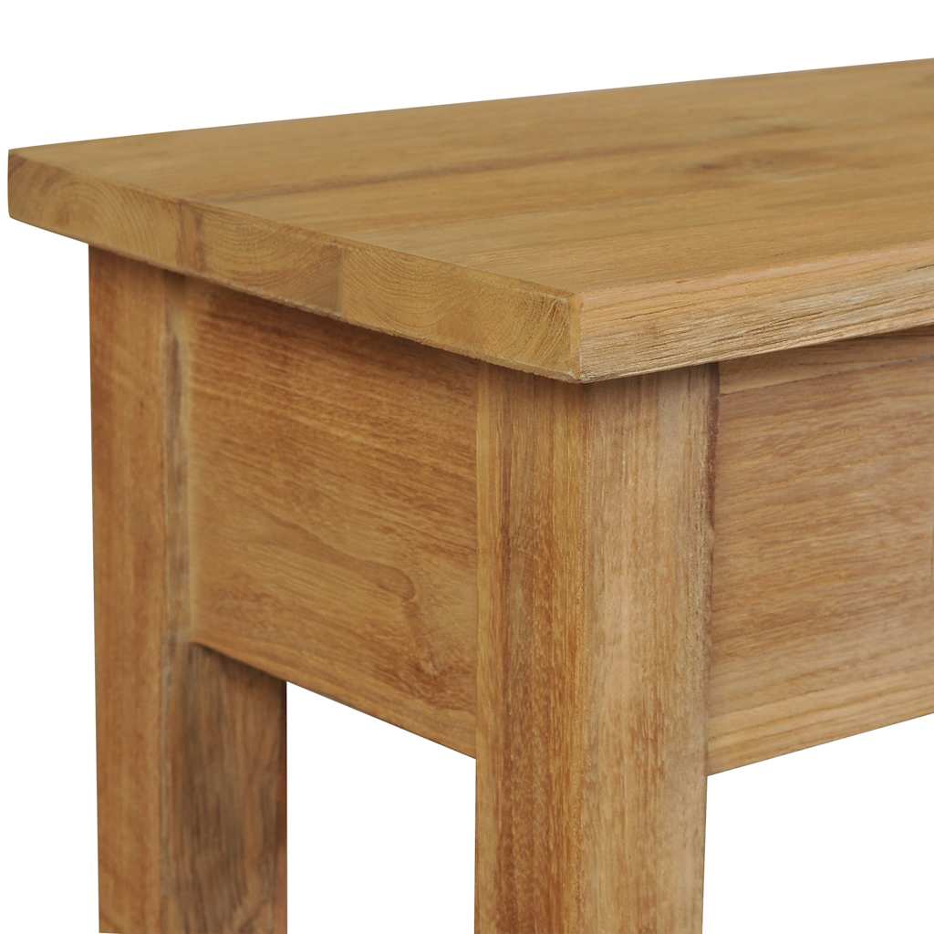 Hall bench solid teak 90 x 30 x 40 cm