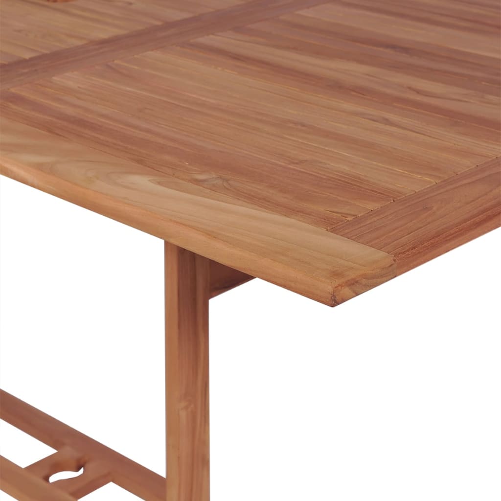 Garden table 180x90x75 cm solid teak wood