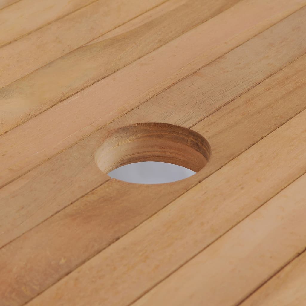 Garden table 180x90x75 cm solid teak wood