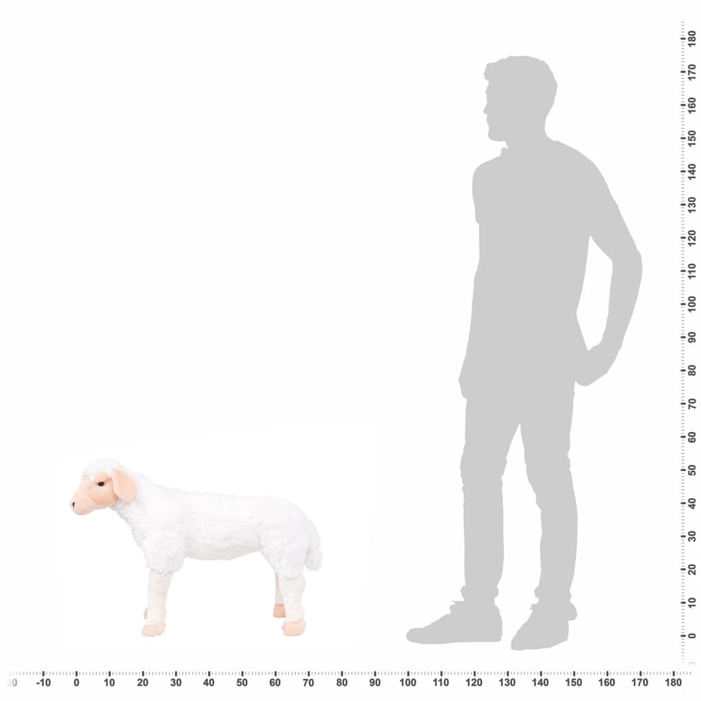 Plush Toy Sheep Standing Plush White XXL