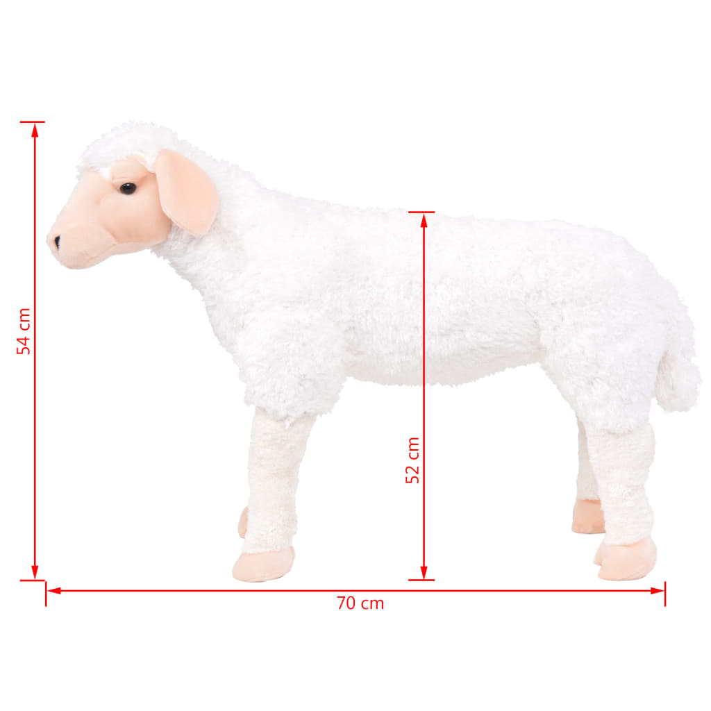 Plush Toy Sheep Standing Plush White XXL