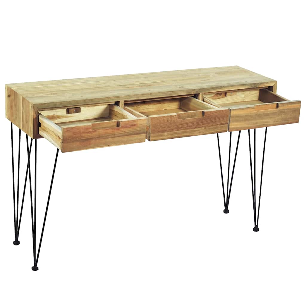 Console table 120 x 35 x 76 cm solid teak