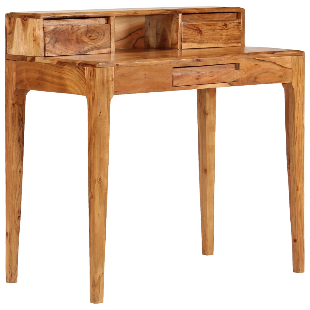 Desk with drawers solid wood 88 x 50 x 90 cm