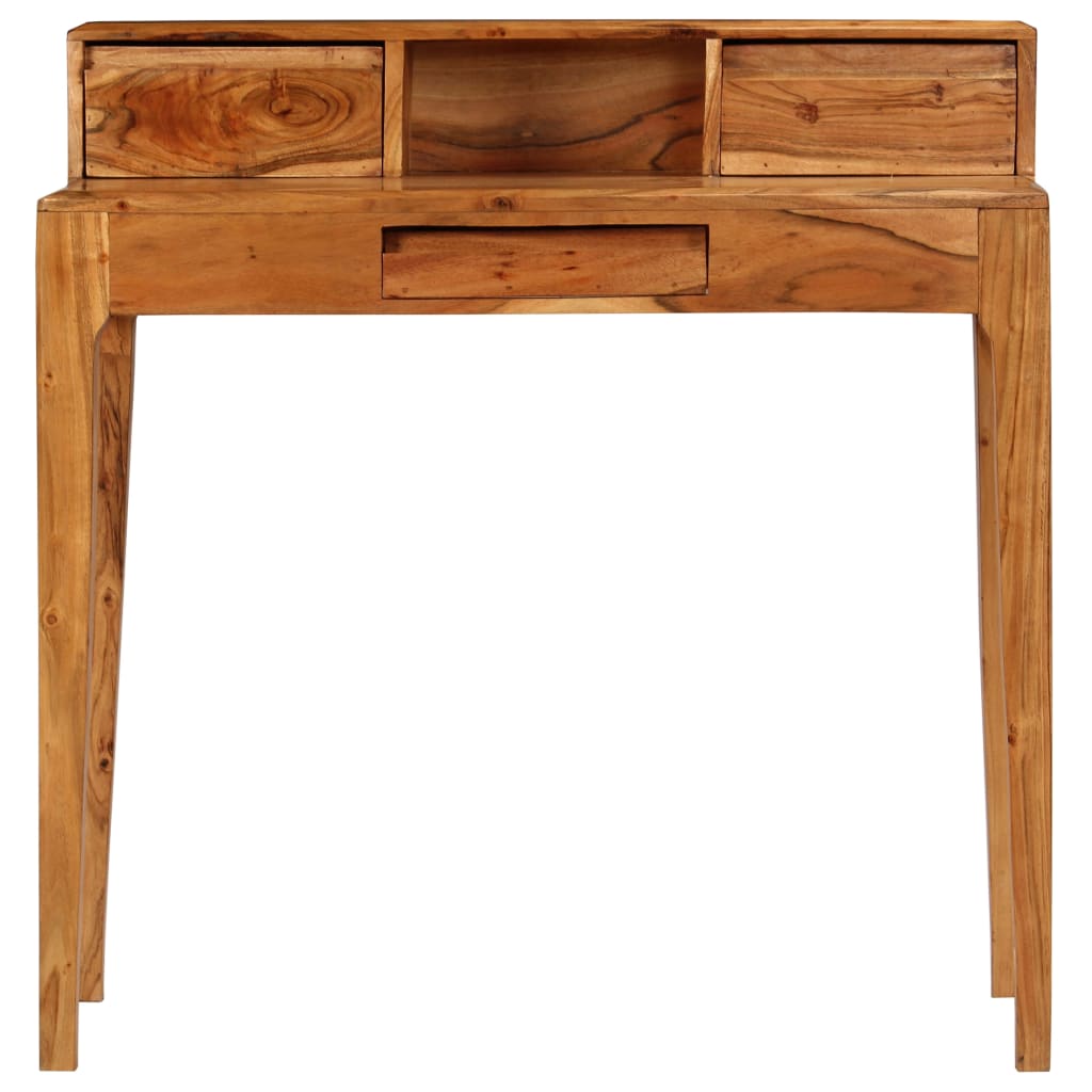 Desk with drawers solid wood 88 x 50 x 90 cm