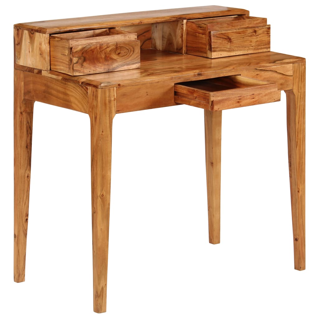 Desk with drawers solid wood 88 x 50 x 90 cm
