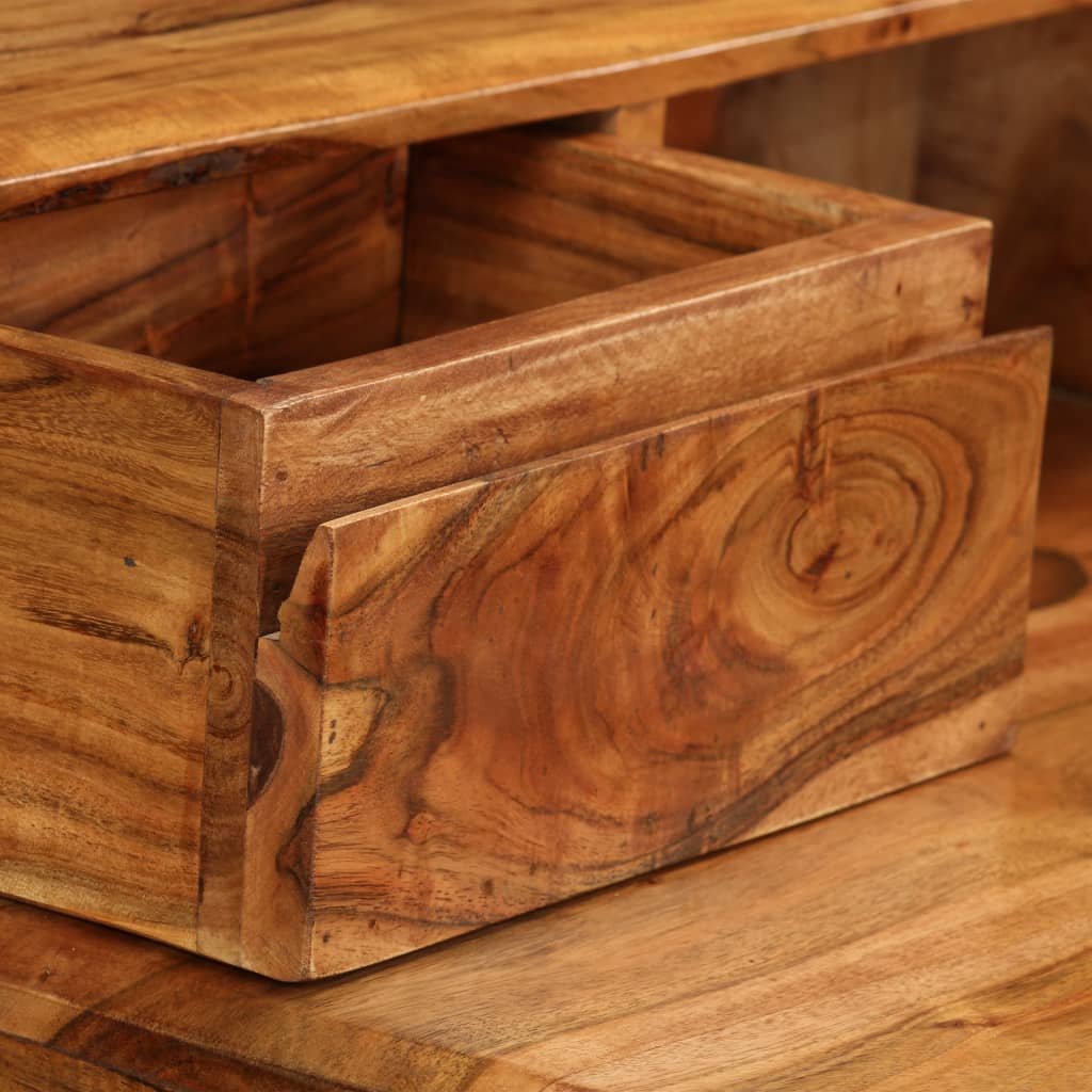 Desk with drawers solid wood 88 x 50 x 90 cm