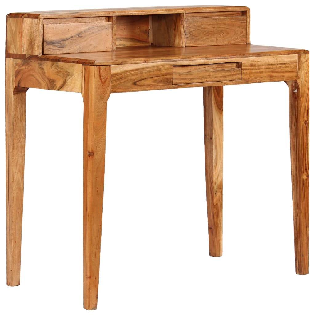Desk with drawers solid wood 88 x 50 x 90 cm