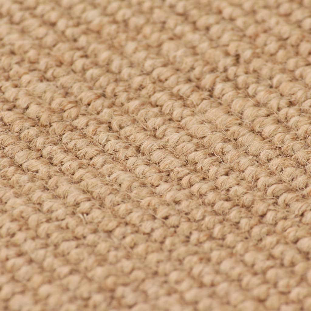 Jute rug with latex backing 120x180 cm natural
