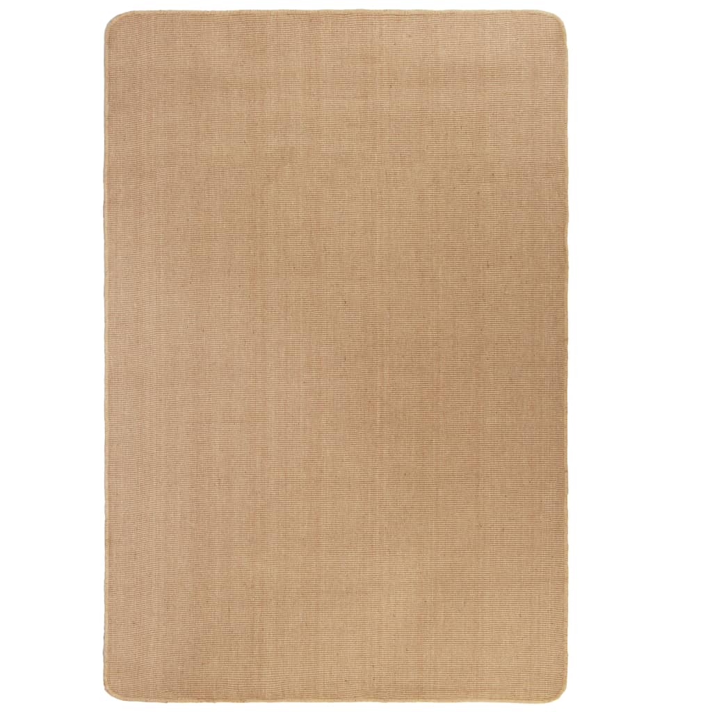 Jute rug with latex backing 160x230 cm natural