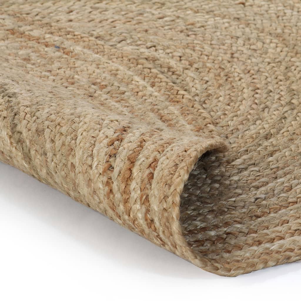 Jute Braided Rug 90 cm Round