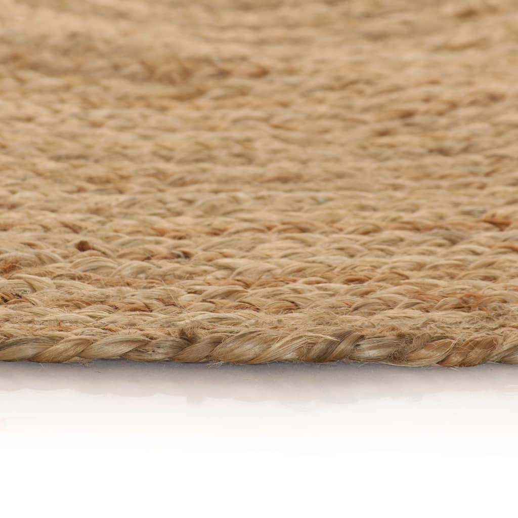 Jute Braided Rug 120 cm Round