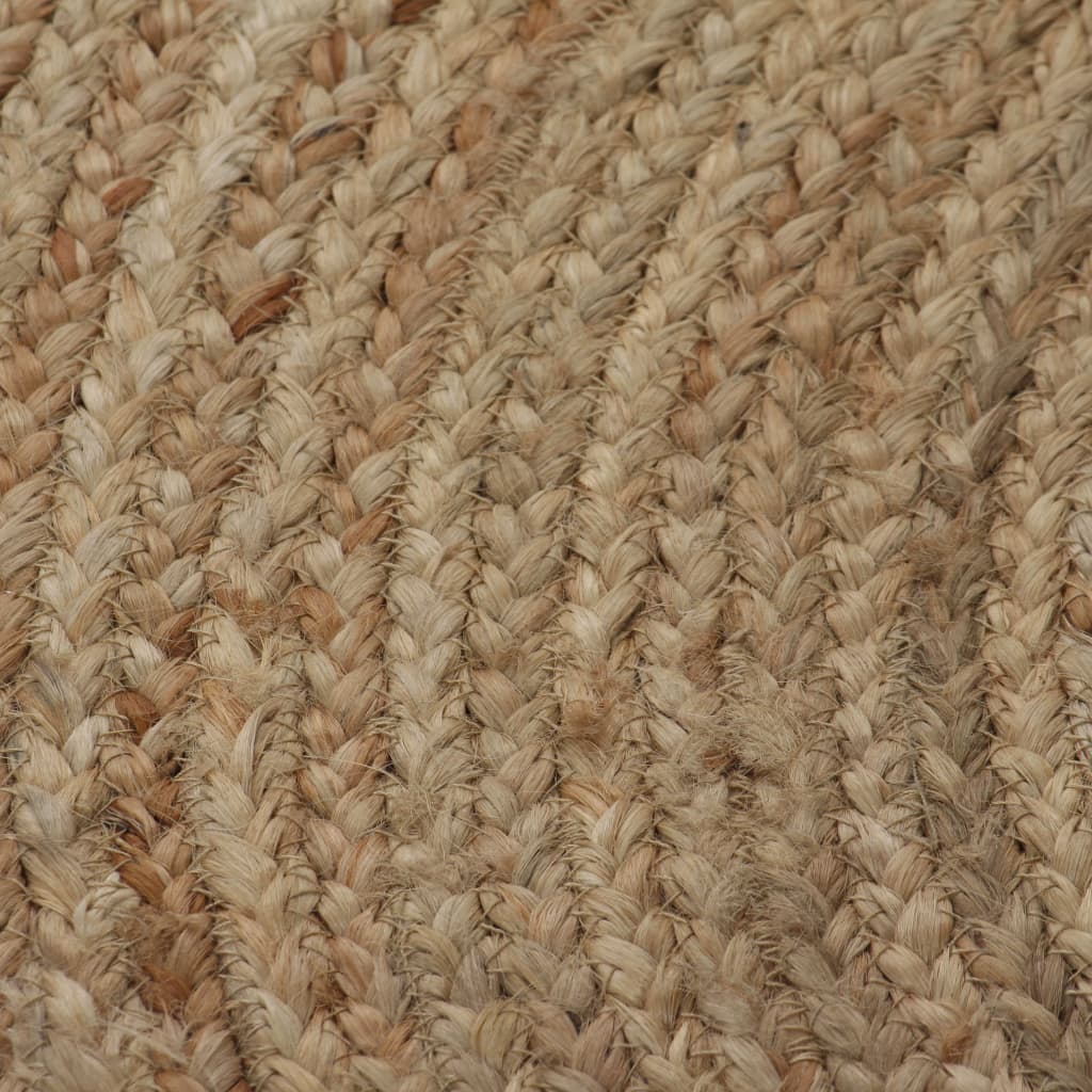 Jute Braided Rug 120 cm Round