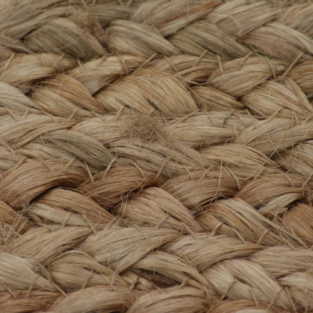 Jute Braided Rug 120 cm Round
