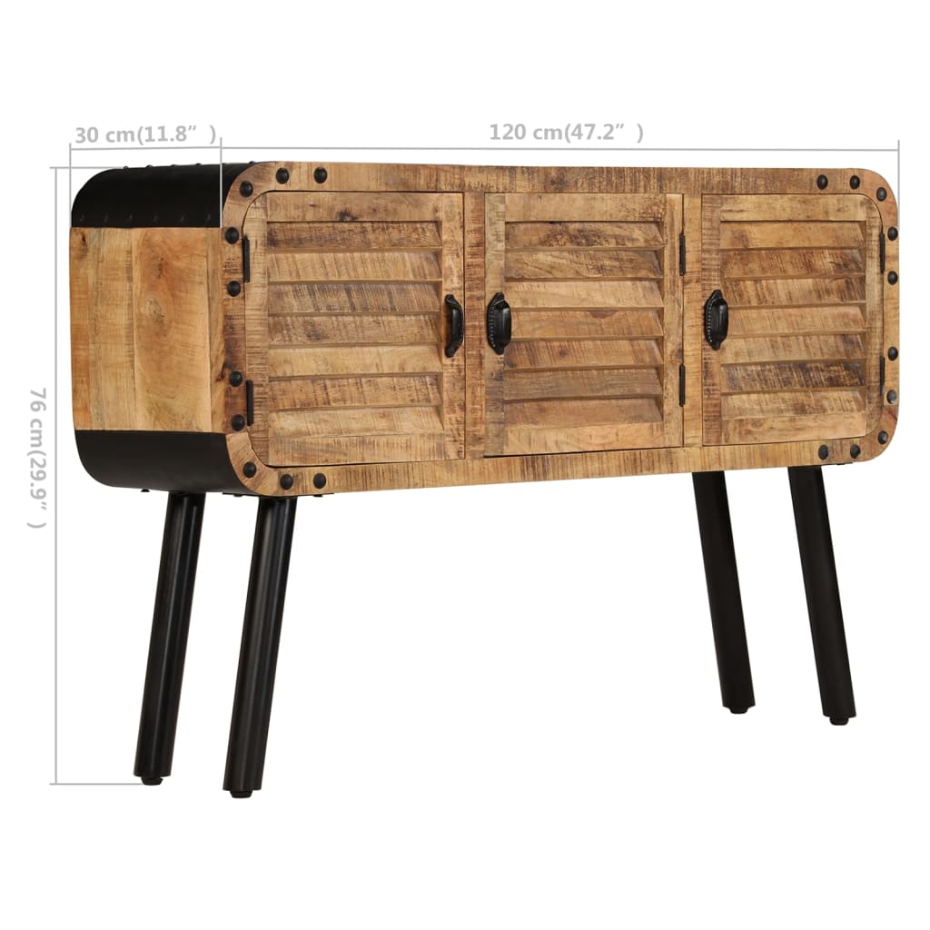 Sideboard Massivholz Mango 120x30x76 cm