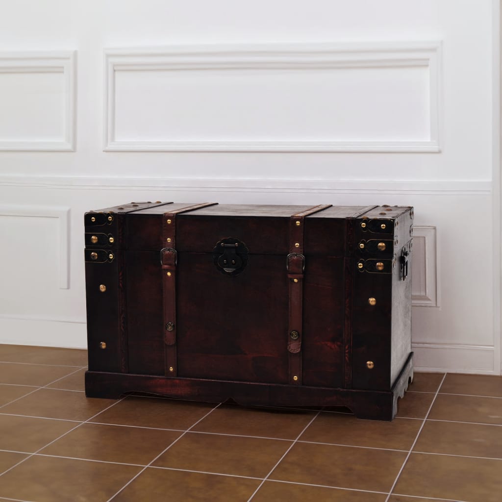 Vintage Schatztruhe Holz 66 x 38 x 40 cm