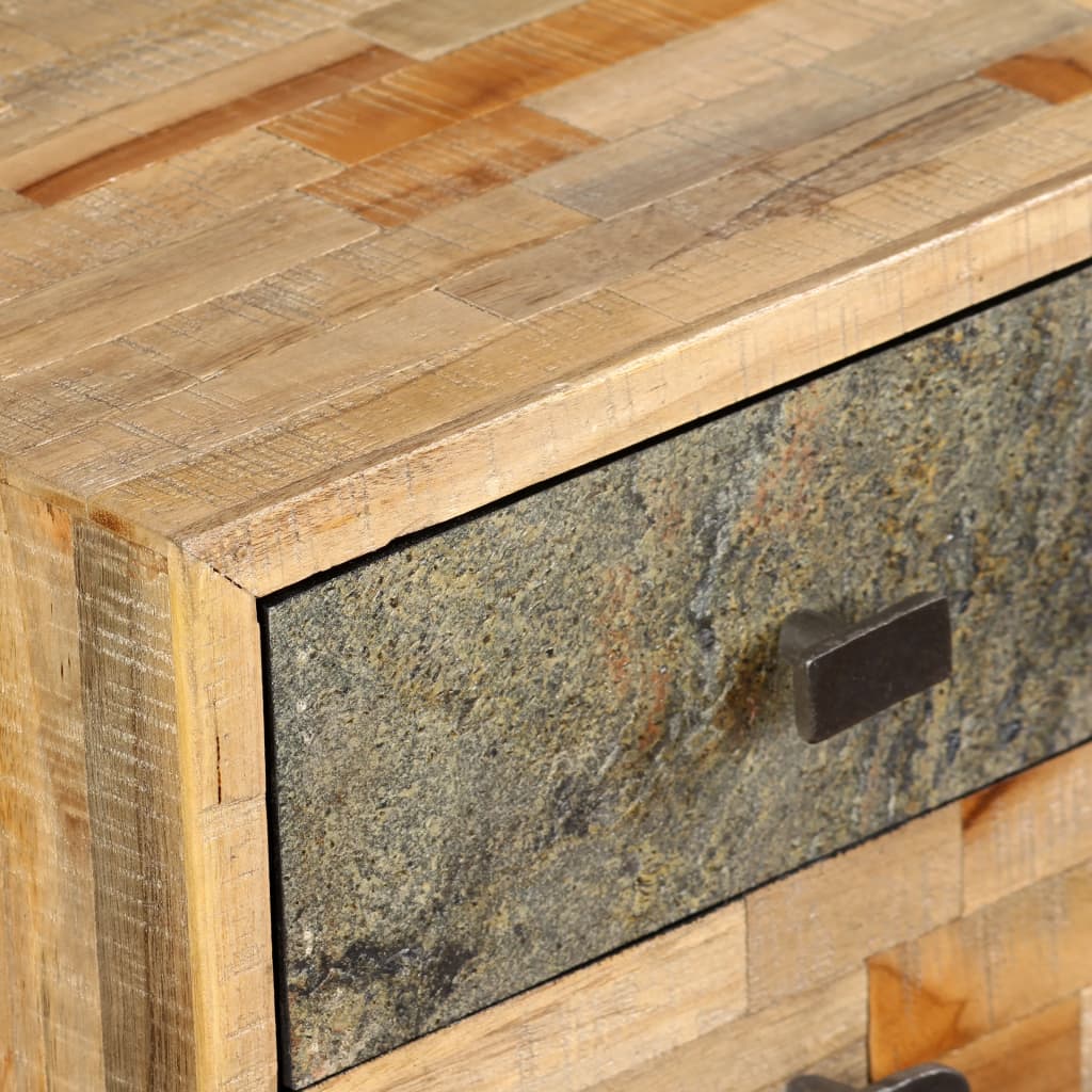 Desk Reclaimed Teak Solid Wood 110 × 50 × 76 cm
