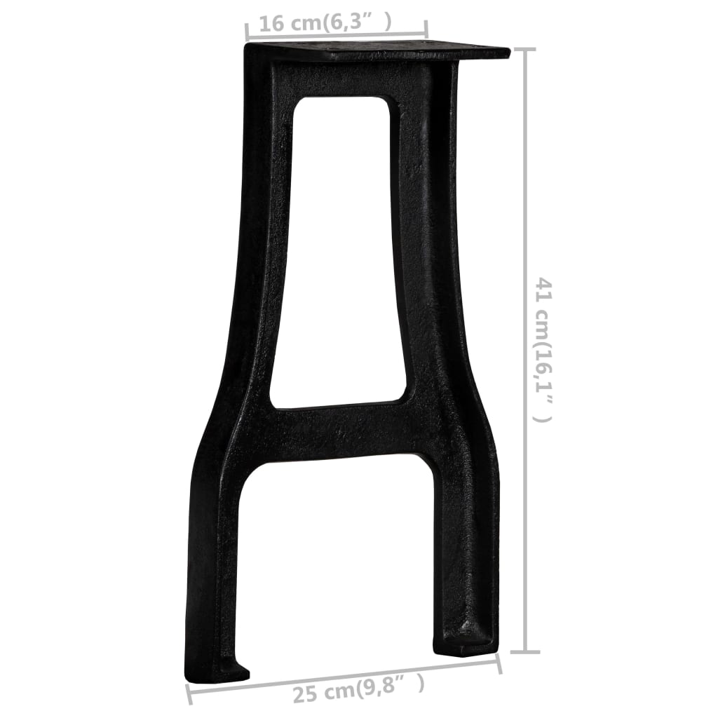 Bench legs 2 pcs. A-frame cast iron