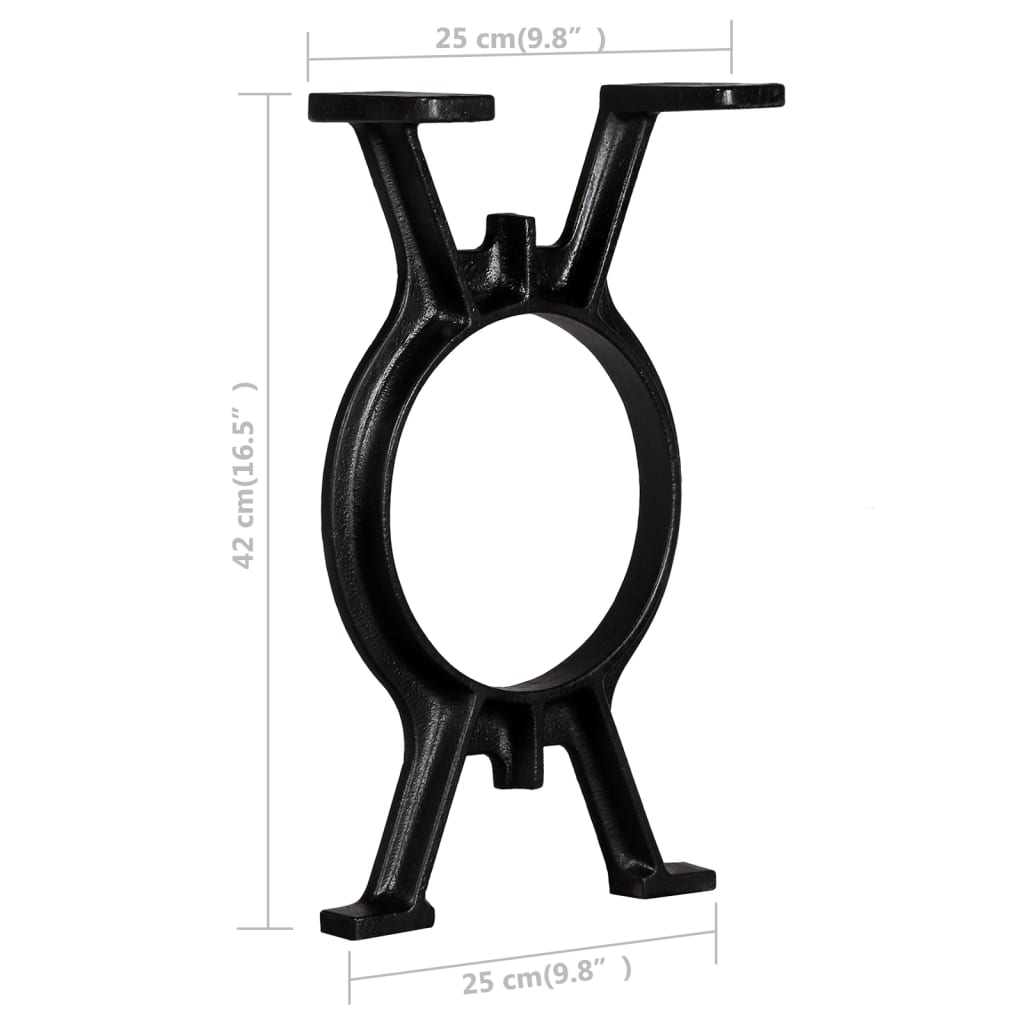 Bench legs 2 pcs. O-frame cast iron