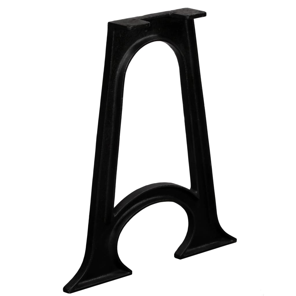 Dining table legs 2 pcs. with curved base A-frame cast iron