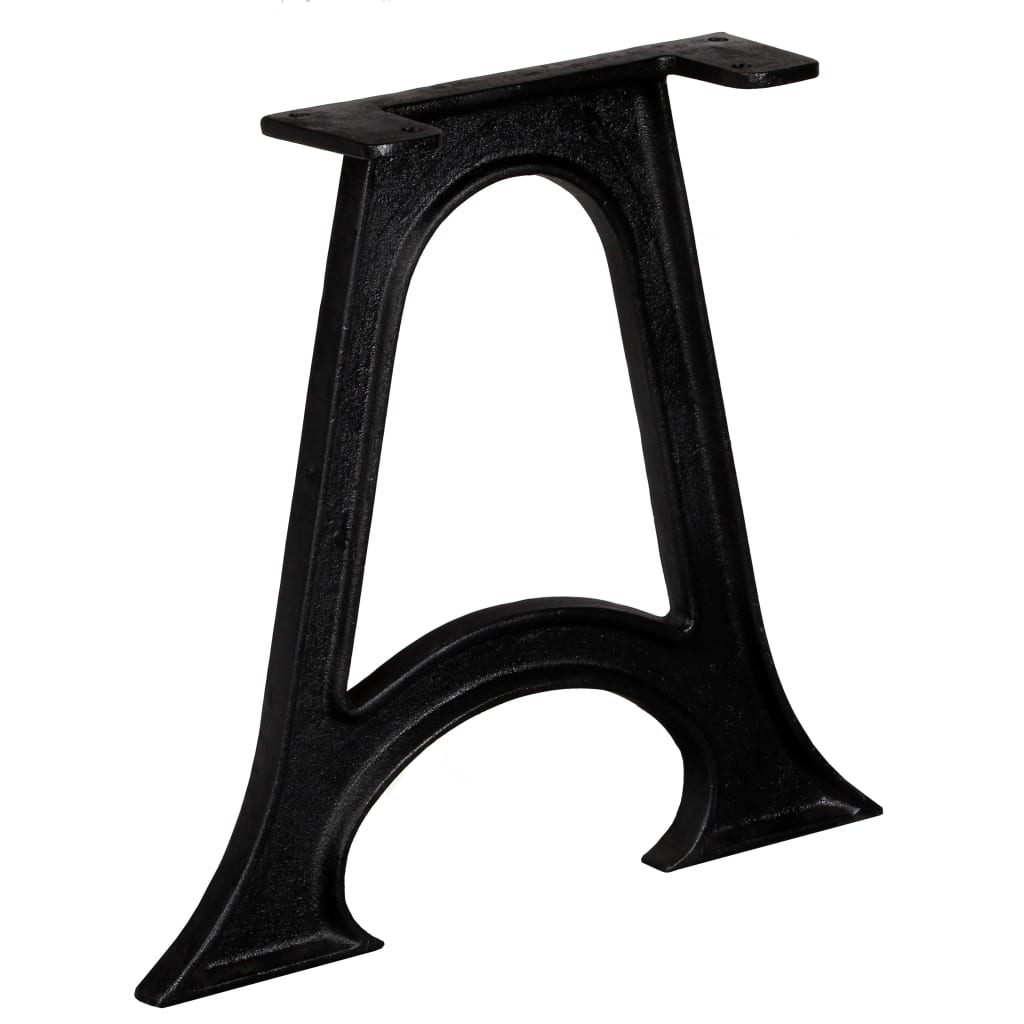 Coffee table legs 2 pcs. with curved base A-frame cast iron