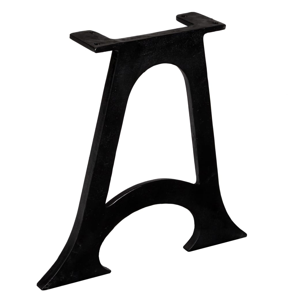 Coffee table legs 2 pcs. with curved base A-frame cast iron