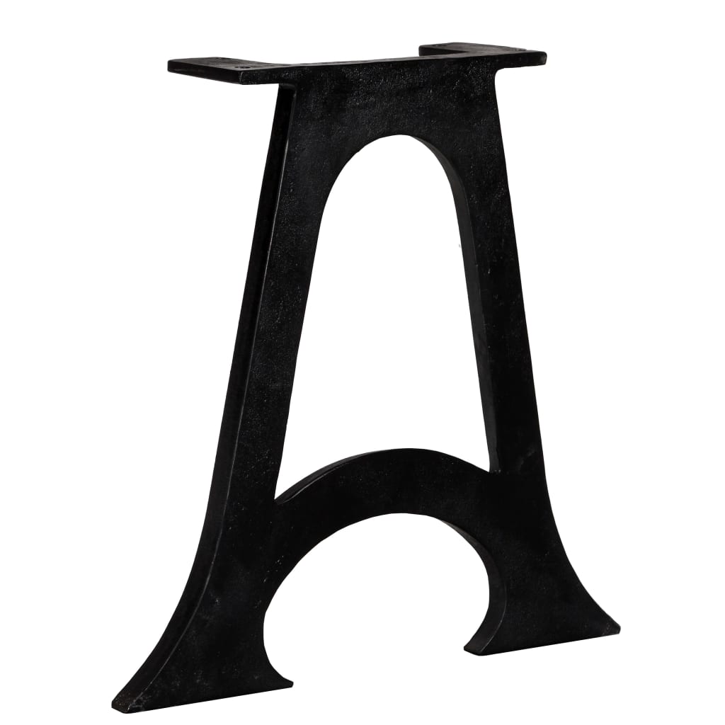 Coffee table legs 2 pcs. with curved base A-frame cast iron