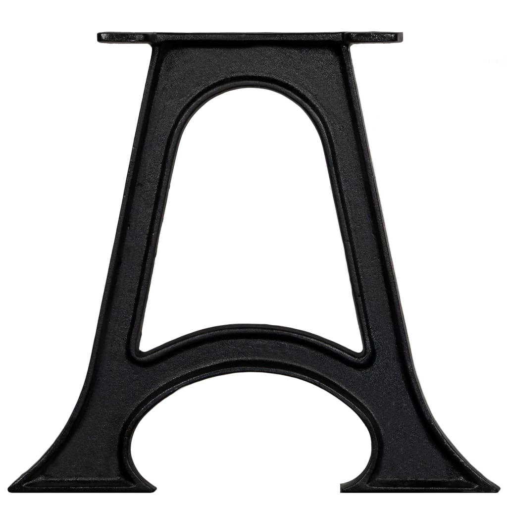 Coffee table legs 2 pcs. with curved base A-frame cast iron