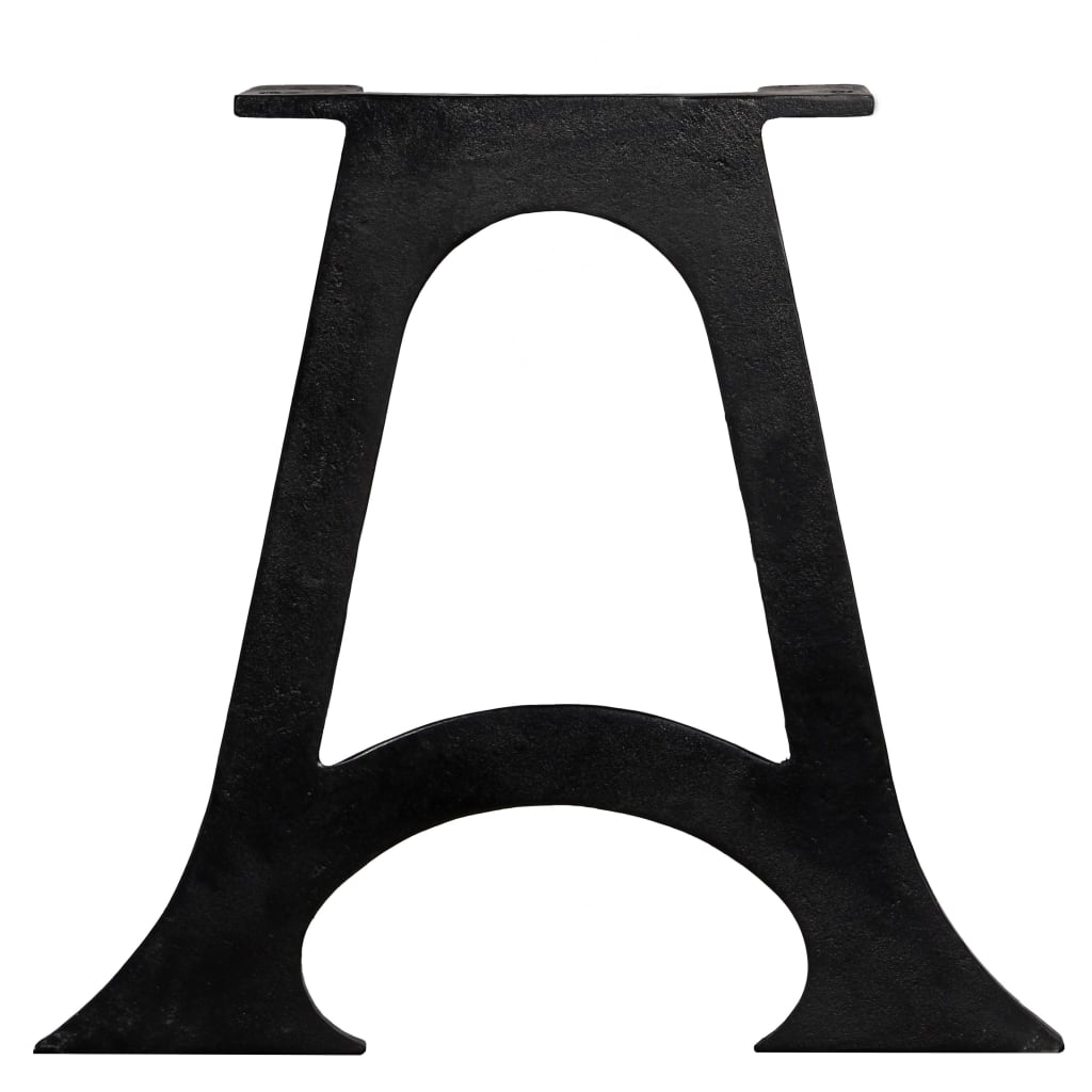 Coffee table legs 2 pcs. with curved base A-frame cast iron