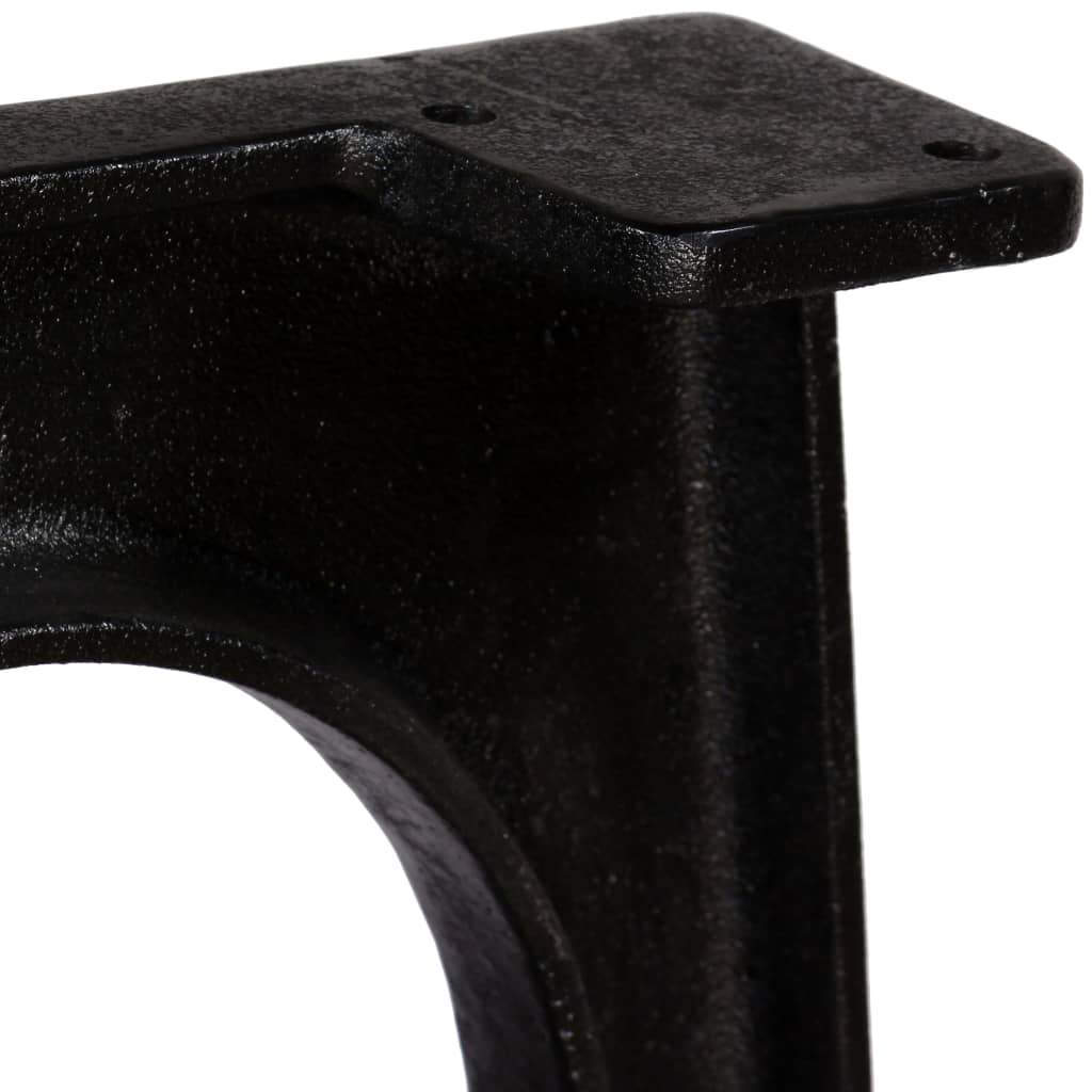 Coffee table legs 2 pcs. with curved base A-frame cast iron