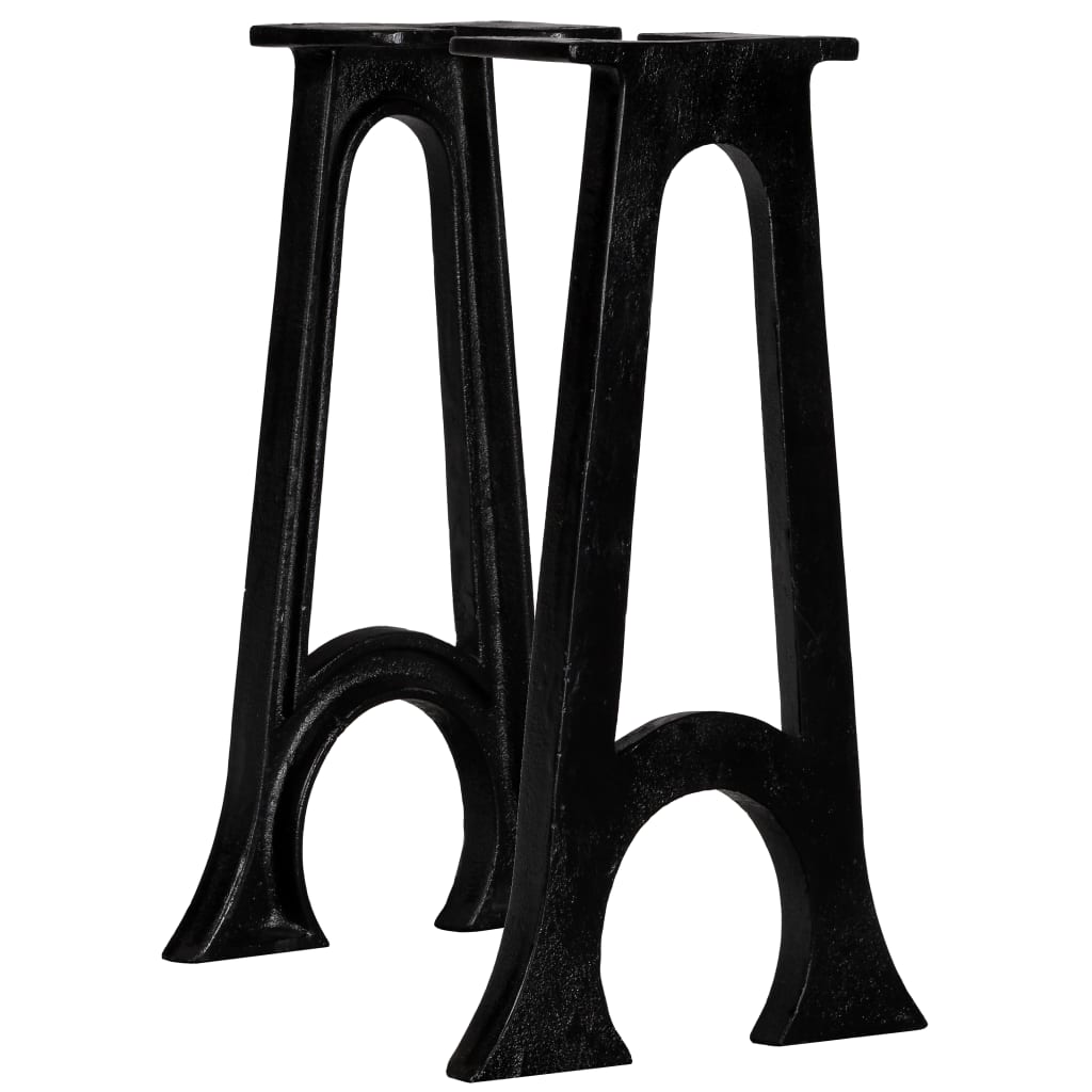 Bench legs 2 pcs. with curved base A-frame cast iron