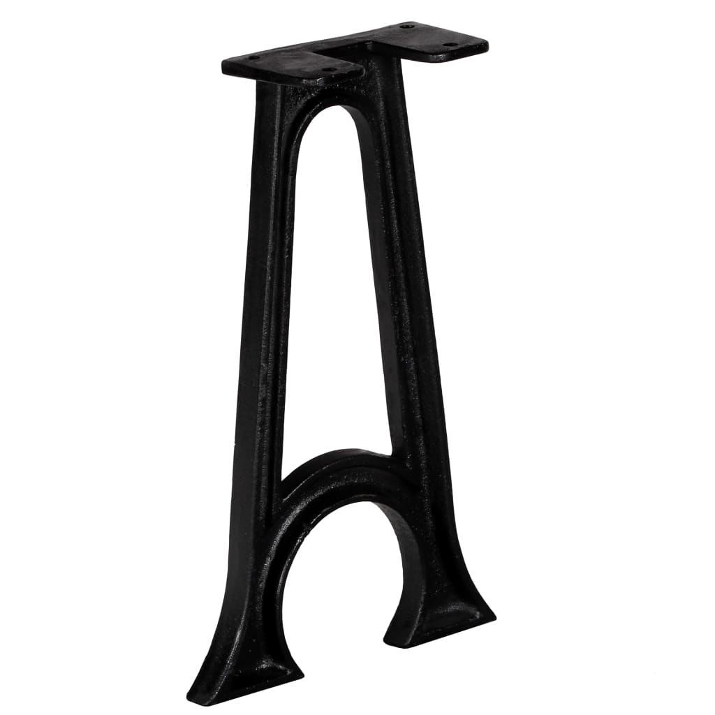 Bench legs 2 pcs. with curved base A-frame cast iron