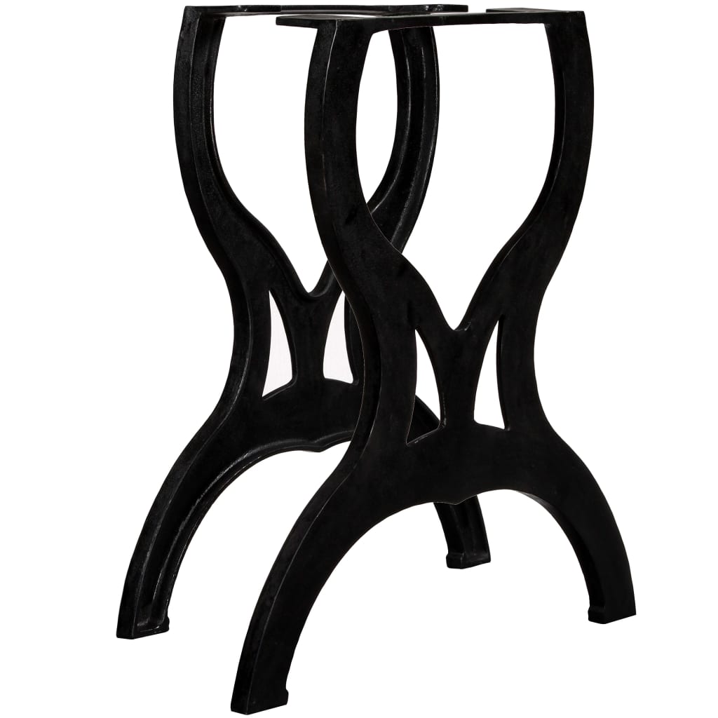 Dining table legs 2 pcs. X-frame cast iron