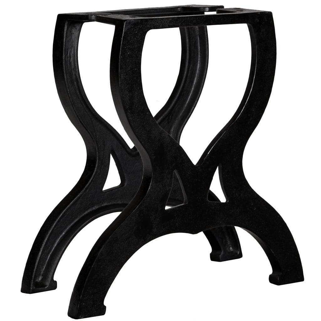 Coffee table legs 2 pcs. X-frame cast iron