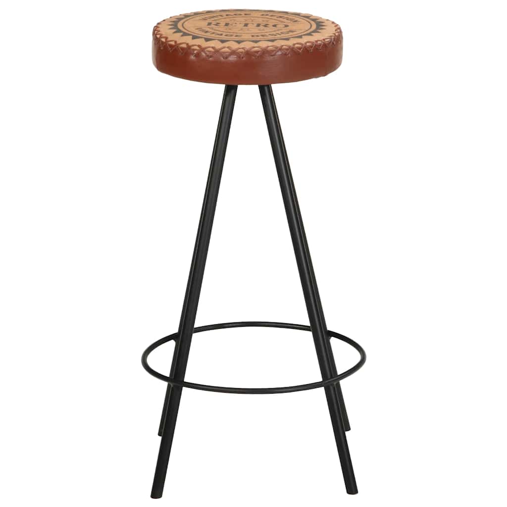 Barhocker 4 Stk. Echtleder