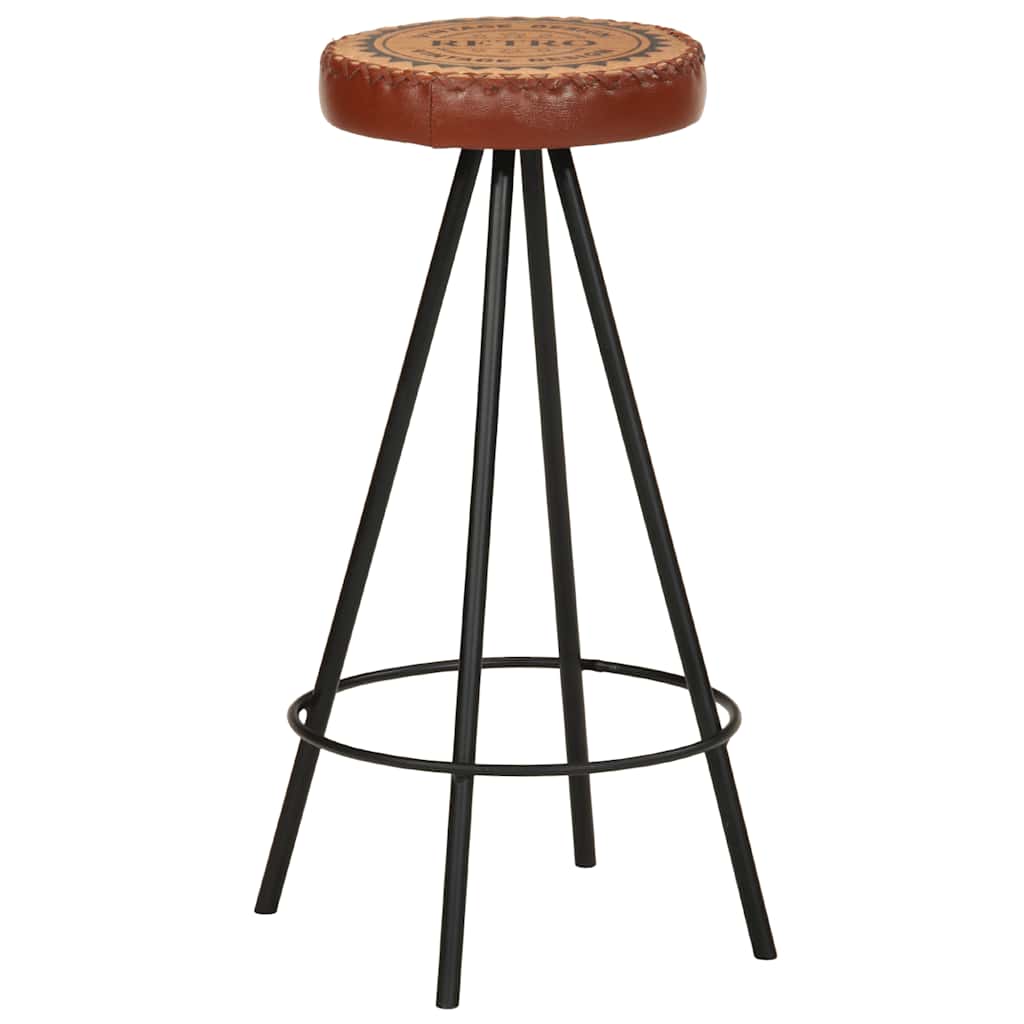 Barhocker 4 Stk. Echtleder