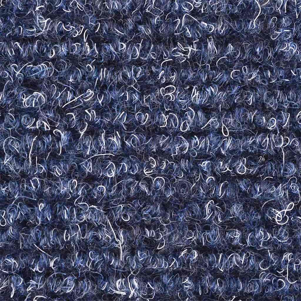 15 pcs. Self-adhesive stair mats needle felt 56x17x3cm blue