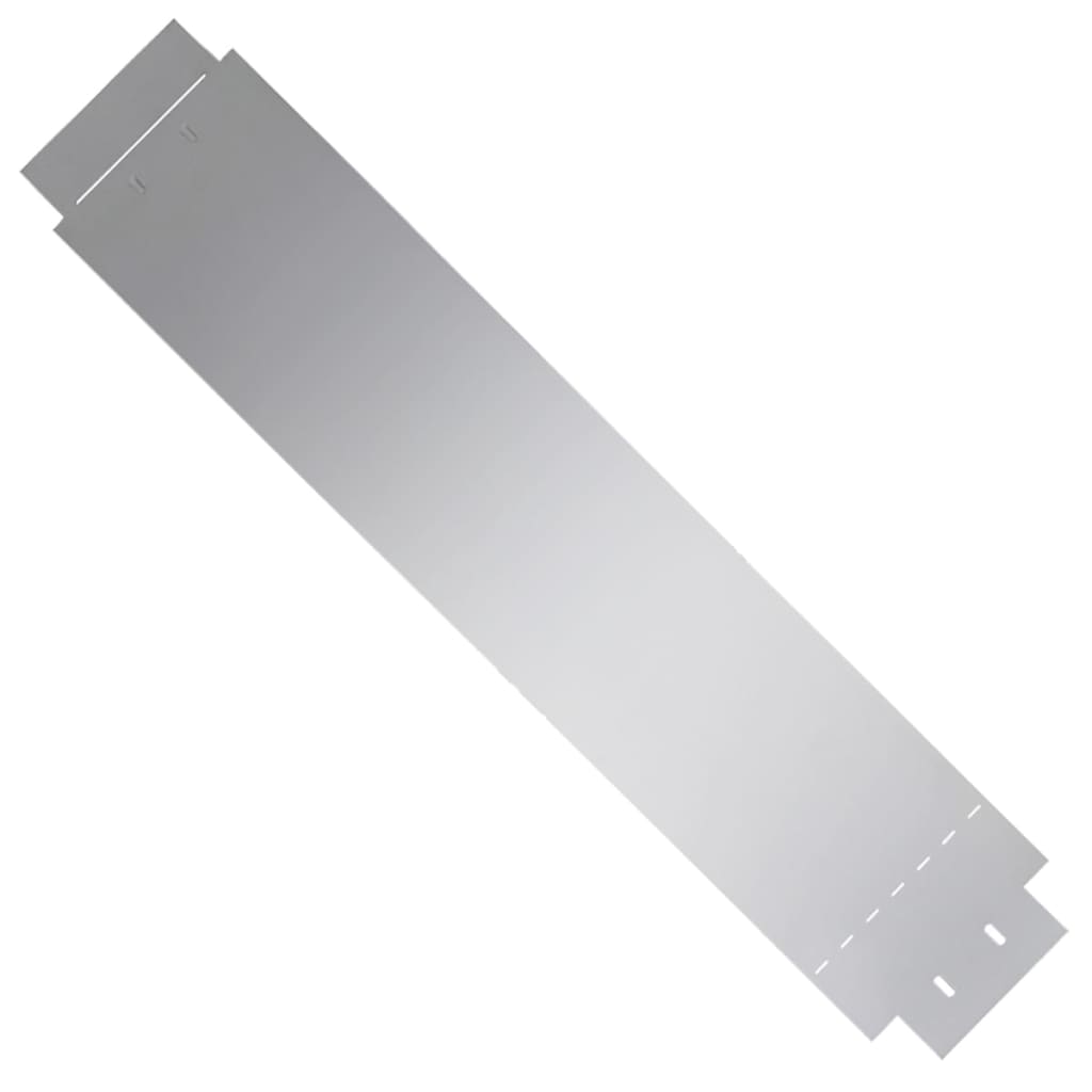 Lawn edging 10 pcs. Galvanized steel 100 x 20 cm