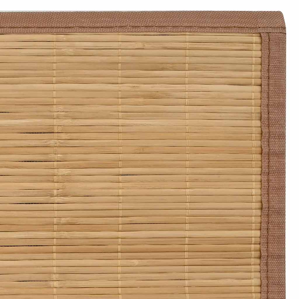Teppich Bambus 100 x 160 cm Braun