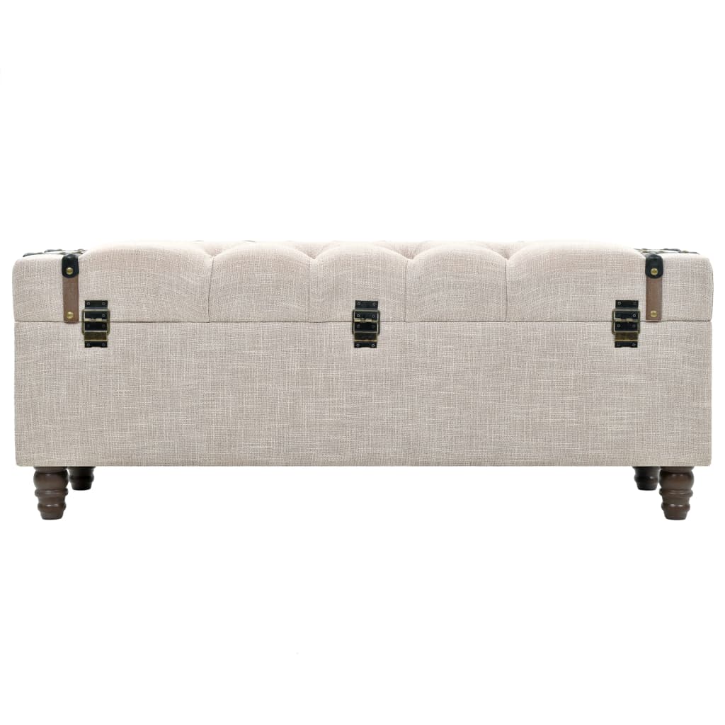 3-piece storage bench set made of solid wood and steel, 112 x 37 x 45 cm