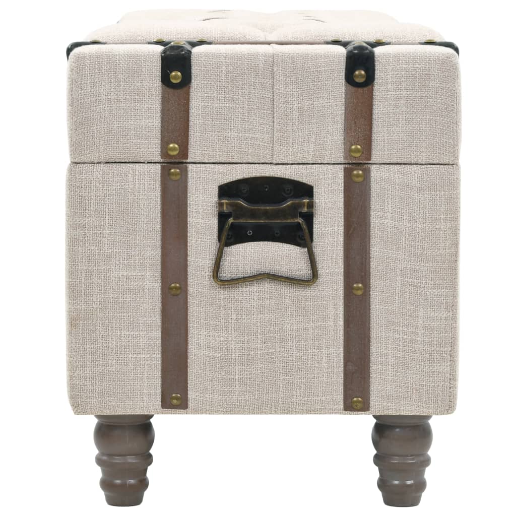 3-piece storage bench set made of solid wood and steel, 112 x 37 x 45 cm