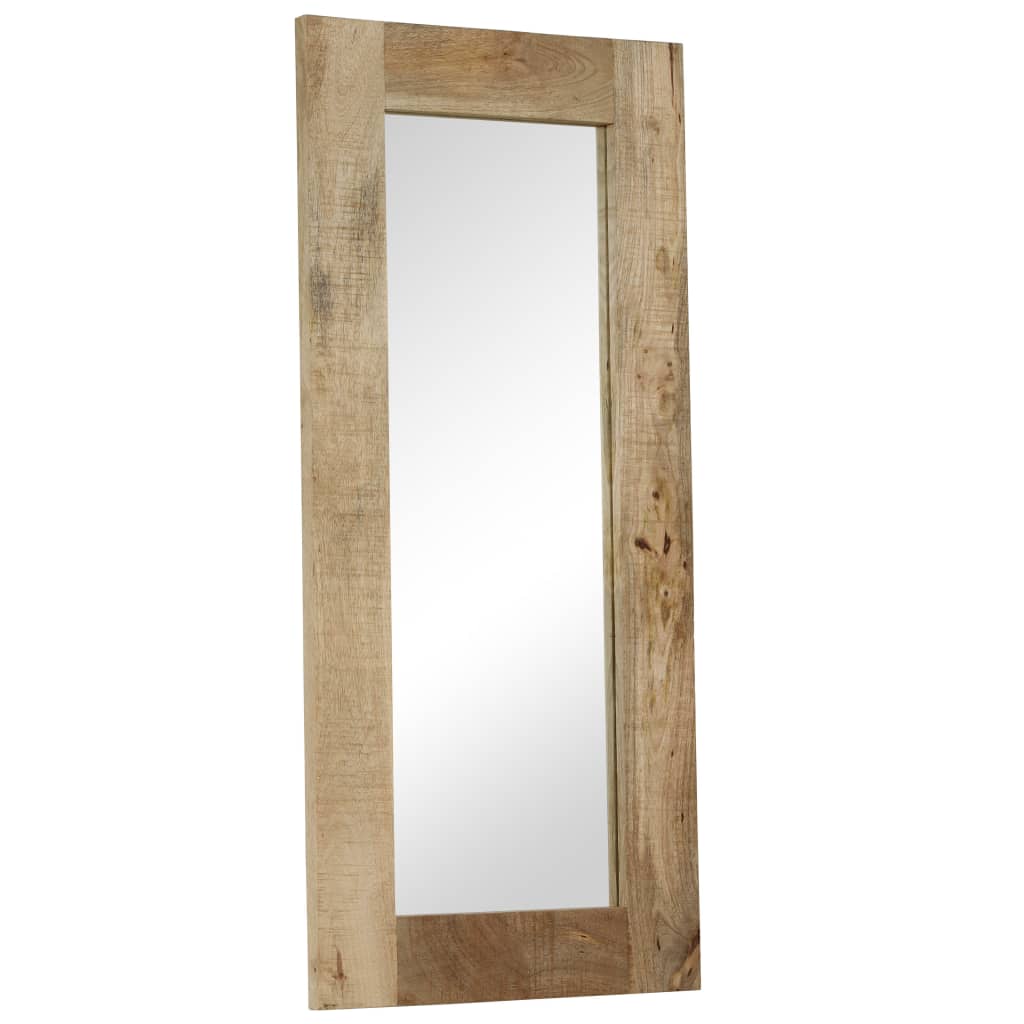 Solid mango wood mirror 50 x 110 cm