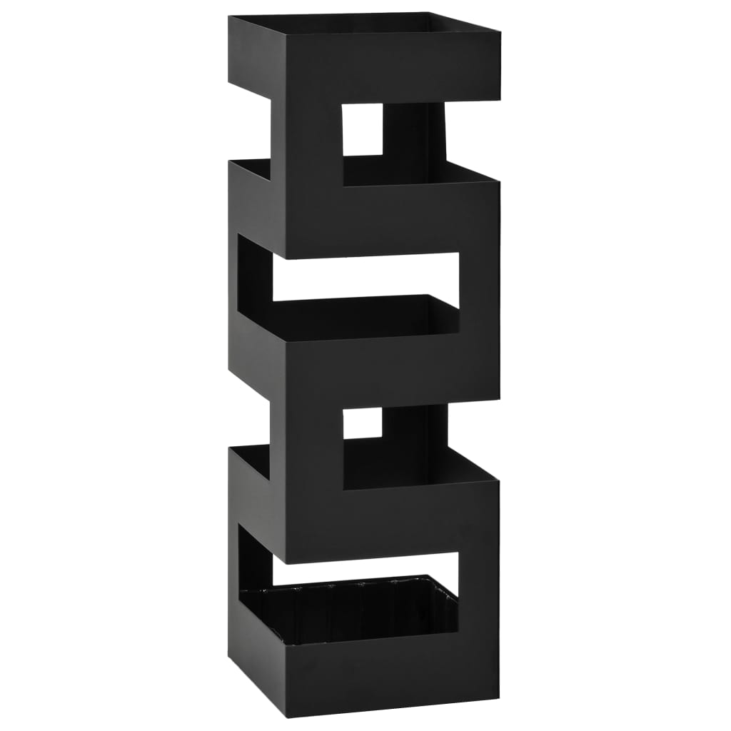 Umbrella stand steel black