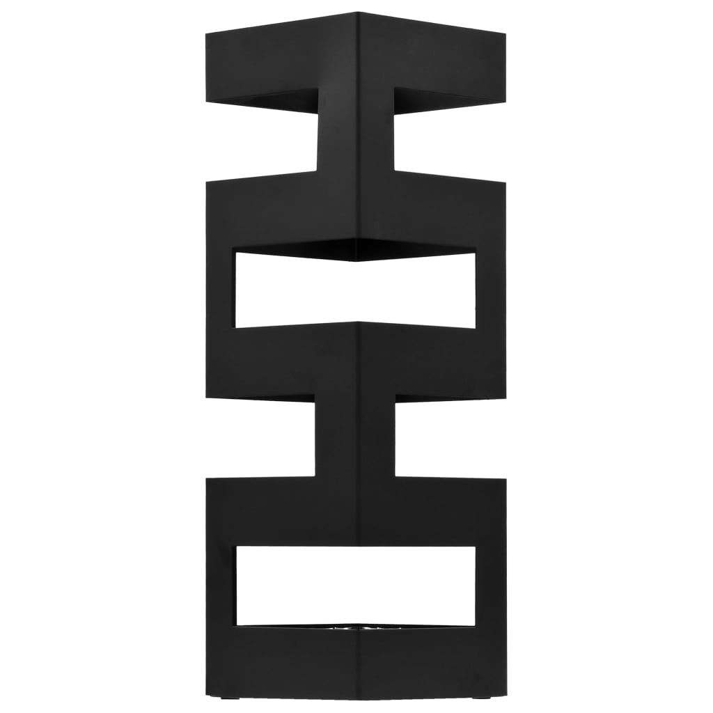 Umbrella stand steel black